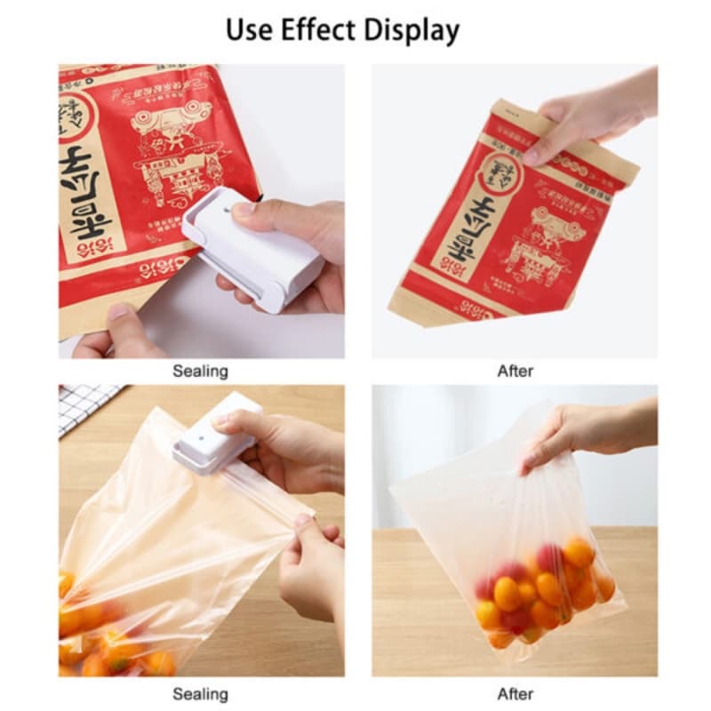 Portable Mini Sealer Home Heat Bag Plastic Food Snacks Bag Sealing Machine 