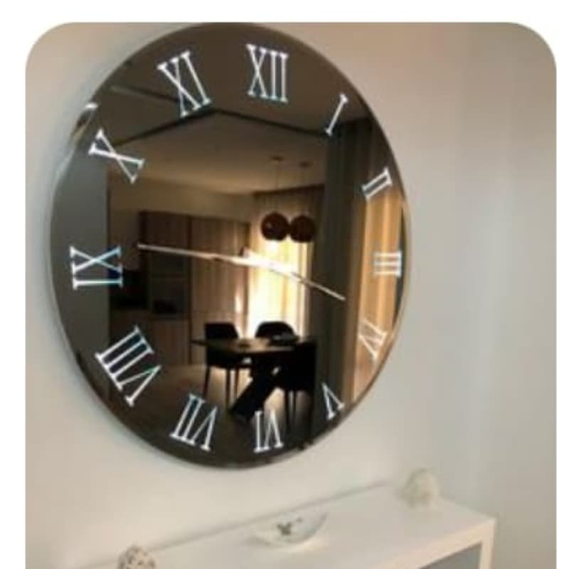 Mirror Wall Clock decoration piece