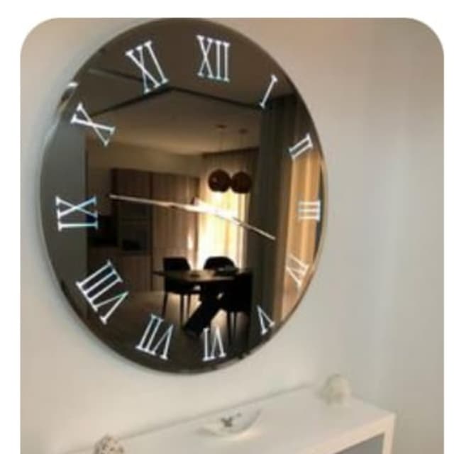 Mirror Wall Clock decoration piece