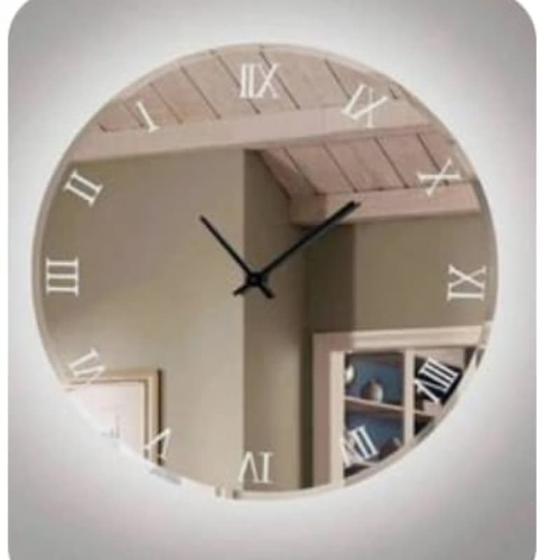 Mirror Wall Clock decoration piece