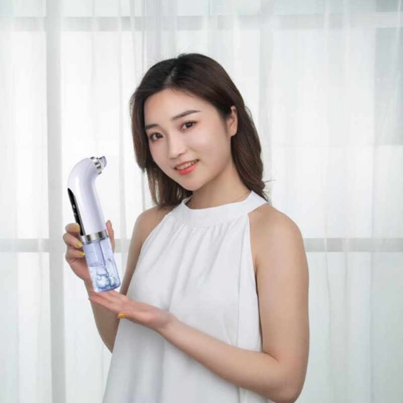 Electric Bubble Blackhead Remover Small Vacuum Suction Acne Extractor Pores